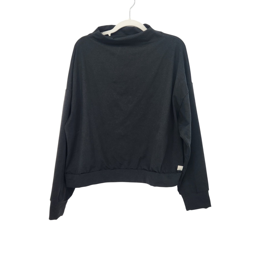 Vuori Black Granite Funnel Mock Neck Sweatshirt Pullover VW2019 Womens XL
